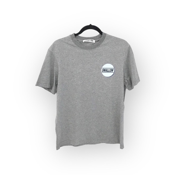 new McQ • Alexander McQueen ★ Swallow Graphic Tee T Shirt ★ Heather Grey ★ Large - Picture 6 of 16
